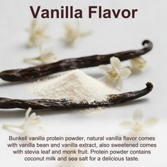 Bunkell Vanilla Protein Powder with Whey and Plant Proteins 495G Sugar-free
