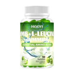 HMB L-Leucine Gummies 3000mg Sugar-Free Muscle Growth Workout Recovery 90ct