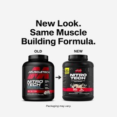 Gluten-Free Nitro-Tech Whey Protein – 4lb Canister, 30g Protein & Recovery BCAAs