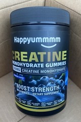 Creatine Monohydrate 90 Gummies Men & Women 5g / 5000mg Blueberry | Exp 11/27