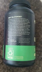 Optimum Nutrition Glutamine Powder Unflavored 10.58 oz 300 g Exp 05 12 2028