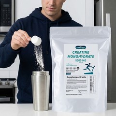 Creatine Monohydrate 100% Pure Powder 1000g (2.2 lb) Micronized 5g 200 Servings