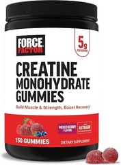 Fast-Absorbing Mixed Berry Creatine Gummies – 5g Dose for Strength, 150 Count