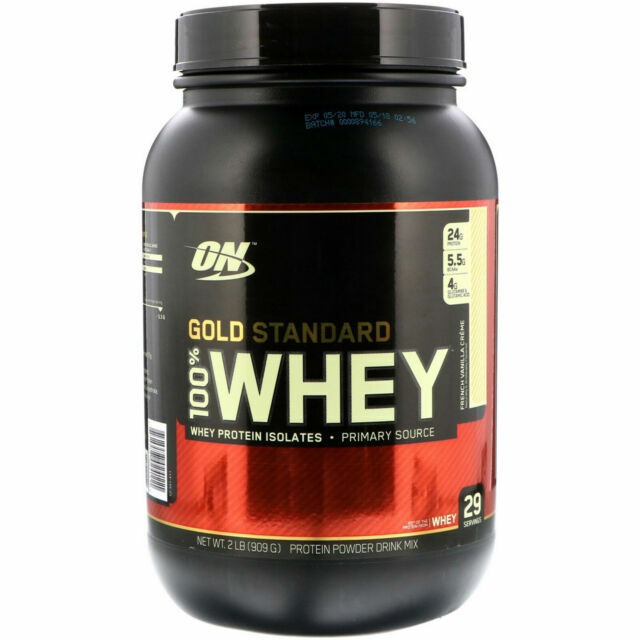 Optimum Nutrition 2730231 Gold Standard 2lbs. Whey Vanilla Crème Protein Powder