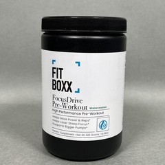 Fit Boxx FocusDrive Pre-Workout High Performance WATERMELON Focus Reps 06/2027