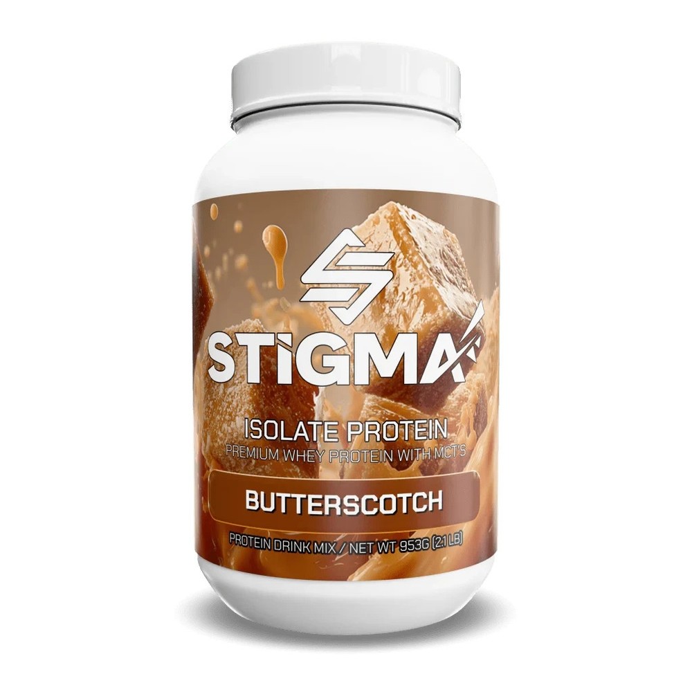Whey Protein Isolate Powder Butterscotch Flavor 27 Servings 25g Protein