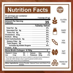 Zammex Bone Broth Protein Powder, Pure Grass Fed Beef, 1 Pound (Pack of 1)