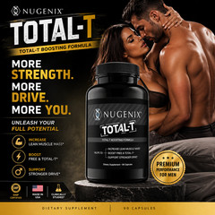 Nugenix Total-T Testosterone Booster – 90 Capsules- Expiration 12/2026