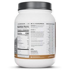 Levels Grass Fed Whey Protein Powder, No Artificials, 24G of Protein, 1.48LB