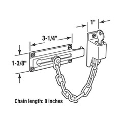 Prime-Line U 110938 Chain Door Guard, Matte Black, Single Pack … FAST USA SHIP