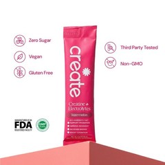 Create Wellness Creatine + Electrolytes Mix Monohydrate Stick Packs NSF 12ct