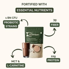The Healthspan Co Gut Nourishing Meal Replacement Belgian Chocolate 35g Each