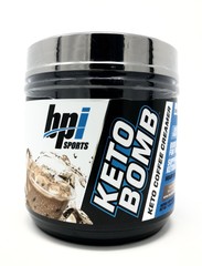 BPI Sports Keto Bomb Ketogenic Creamer for Coffee 18 Servings Caramel Macchiato