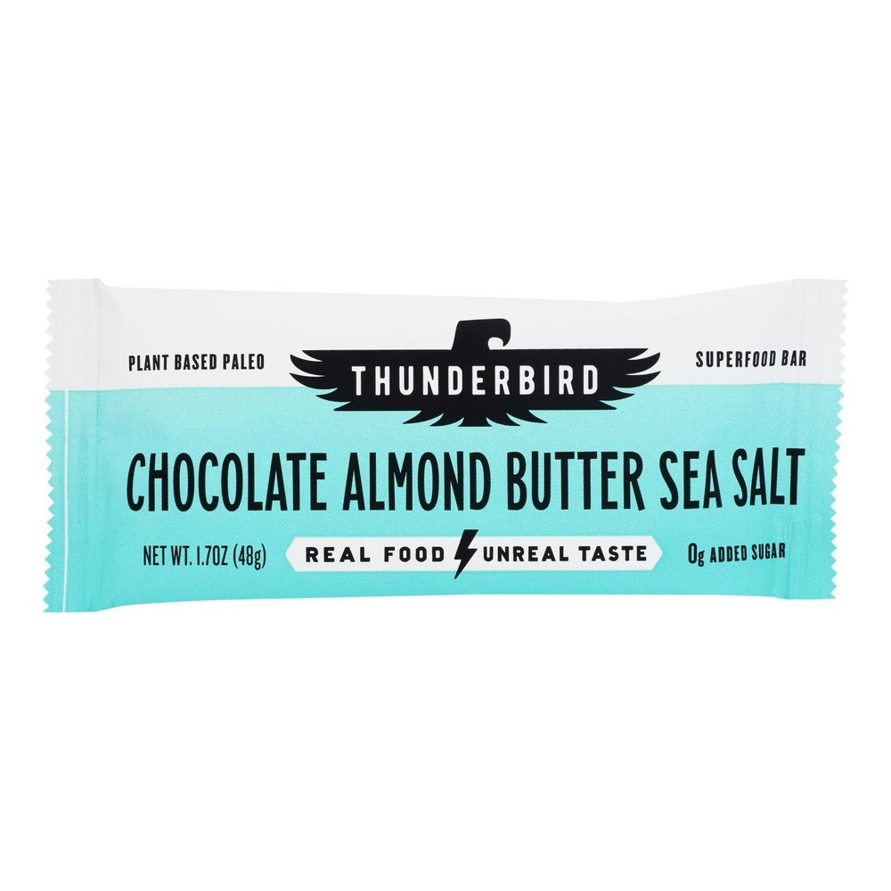 Thunderbird Bar Choc Almond Sea Salt Gluten Free