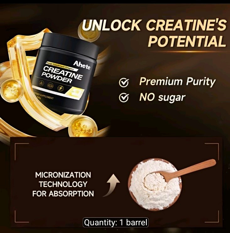 Ahete Creatine Bodybuilding Supplement Powder, No Sugar, Unisex Department