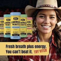 5 Variety Packs (20 in each pack) 40mg Caffeine Energy Mints