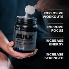 Transparent Labs Bulk Black Pre Workout 30 Servings Energy Strength Focus Pump