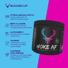 2 jars! Bucked Up Woke AF Miami Pre-Workout Powder Exp 09/2027 2 jars!