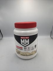 Muscle Milk Genuine Protein Powder, Vanilla Crème 30.9oz 13 Servings BB: 08/2026