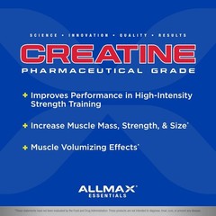 Allmax Essentials Creatine – 100 G Powder – Improves Performance & Training Inte
