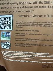 Vita Hustle ONE Superfood Protein Cafe Latte Caffeine Mix Powder Vegan 1.47 Lbs