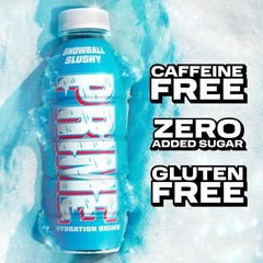 12 Pack PRIME Hydration New Snowball Slushy Blue Limited 16.9 Fl oz 2025