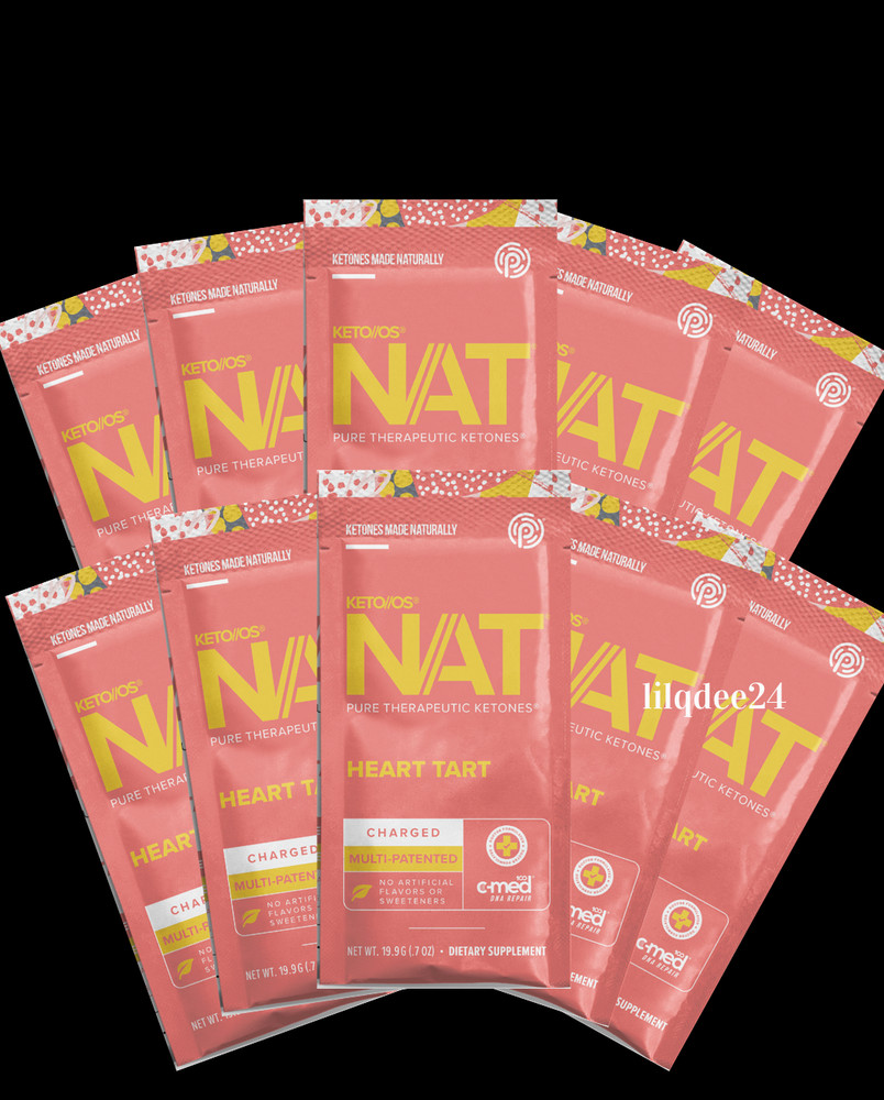 🔥Pruvit Keto OS NAT Ketones Charged Heart Tart 10 pack Exp 7/2026