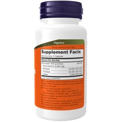 NOW Supplements, Pancreatin 10X 200 100 Count (Pack of 1), Beige W/Speckles