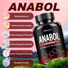 2PC Anabol Hardcore Advanced Bodybuilding Supplement | 60 Capsules | for Energy