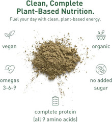 Hemp Vegan Protein Powder, Unflavored Vegan Powder with Plant Protein for Muscle