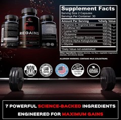 Regains HGH Supplement – Natural GH Booster for Men & Women | Energy & Recovery