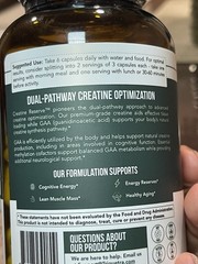 Triquetra Creatine Reserve Dual-Pathway Capsules with B Vitamins 180 Count NEW