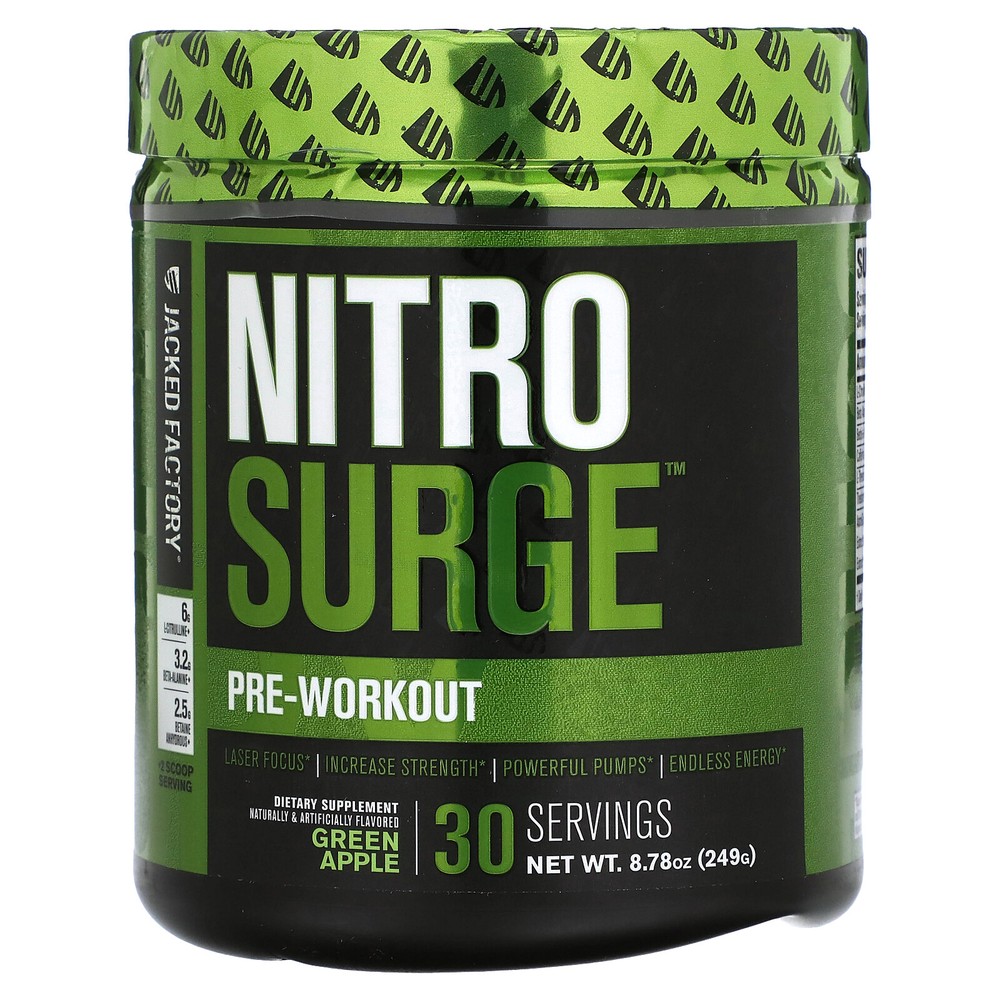Nitro Surge, Pre-Workout, Green Apple, 8.78 oz (249 g)