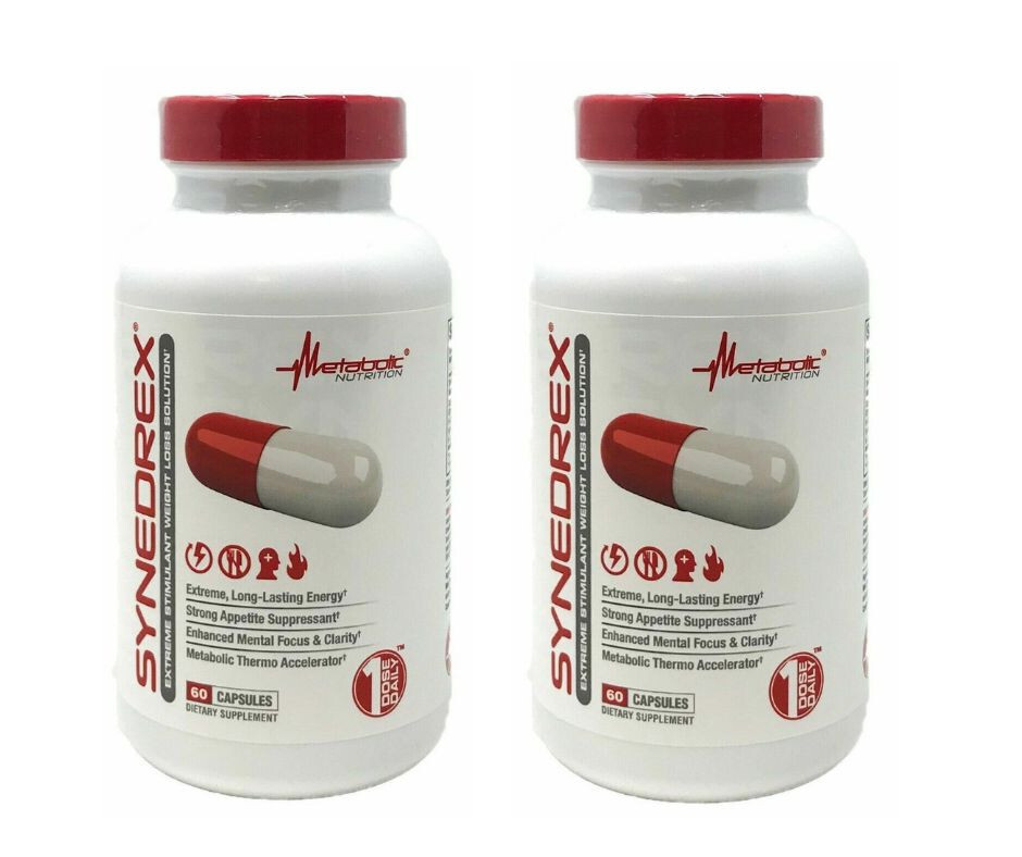 WEIGHT LOSS Best Thermogenic FAT BURNER Synedrex 120 CAPS (2 x 60) FREE SHIP