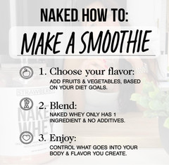 NAKED Whey Chocolate Protein Powder, Grass Fed, 24 Servings