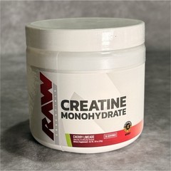 RAW Creatine Monohydrate Powder Cherry Limeade 30 Servings Energy Support