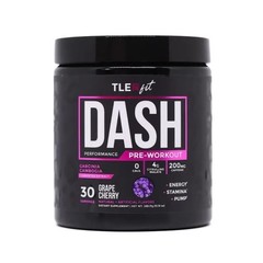 Dash Pre-Workout Fitness Grape Cherry Supplement Performance (30 Servings)