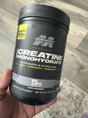 Creatine Monohydrate Powder Platinum Pure Micronized Muscle Recovery + Builder