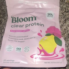Bloom Clear Protein Powder Zero Sugar 20g 2-Pack 10 Servings 2 Flavors