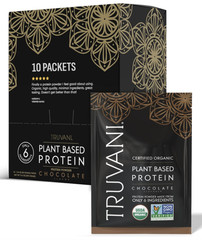 Truvani Vegan Pea Protein Powder | Chocolate | 20g Organic Plant Based Protein |