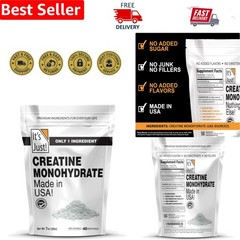 Unflavored Pure Creatine Monohydrate Powder, 40 Servings – 5g Per Scoop, 200g