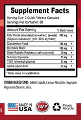 liver support herbs – Liver Cleanse & Detox 905mg – dietary supplement 1B