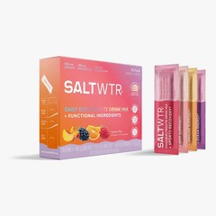 New SaltWTR Functional Daily Electrolyte Hydration Drink Mix – Variety 30 Pack