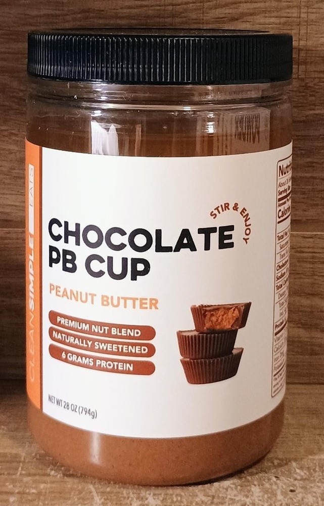 Clean Simple Eats Chocolate PB Peanut Butter Cup Flavored Nut Butter 28oz