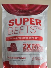 3x HumanN SuperBeets pomegranate berry Soft Chews – Total 180 Heart Health