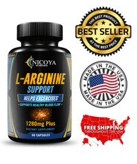 L-Arginine, Nitric Oxide Pre Workout Booster Muscle Building & Energy Supplement