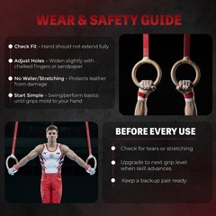 Reisport Protec Ring Grips For Men – Leather Hand Grips For – For