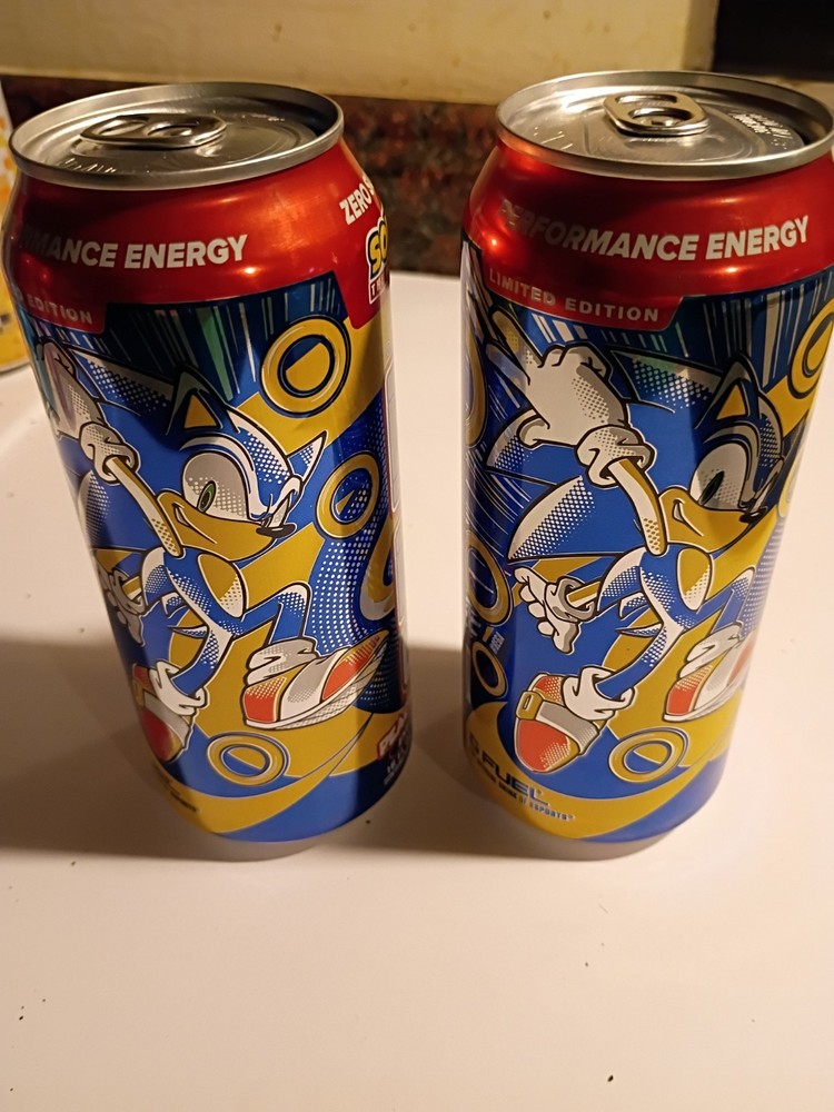 2 Limited Edition Sonic The Hedgehog Peach Rings G Fuel Can Sega Genesis Gamer