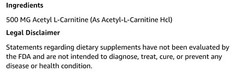 The Vitamin Shoppe ACETYL L-CARNINTINE 240 Capsules ( 240 Servings )BEST BY 5/25