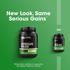 Optimum Nutrition Serious Mass, Vanilla, Weight Gainer Protein Powder, 3 lb